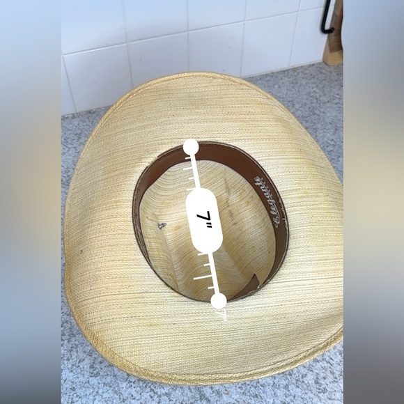 Tomy Sombreros Elegante | Vintage Western Cowboy Hat w/Blue Feather Band, OS
